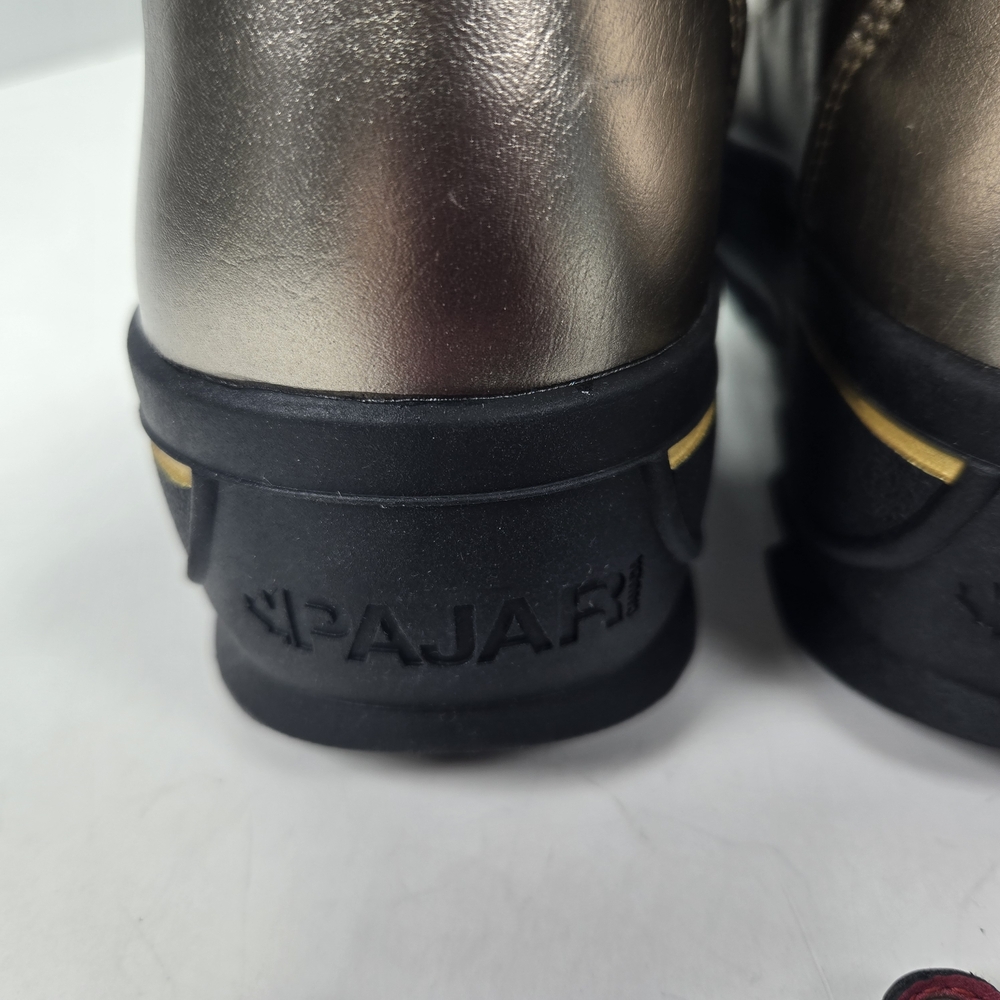 Pajar Toboggan 2.0 Gold Stellare Front Zip Nylon Snow Boots Women's Size 8.5 - Picture 8 of 15